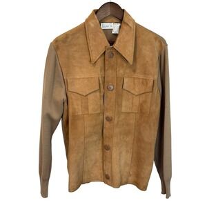 Vintage By Damon Suede Wool Coat Made in Yugoslavia Size Medium